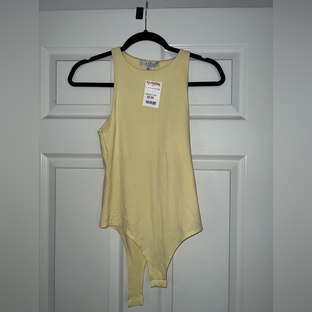 Light Yellow Sleeveless Bodysuit
